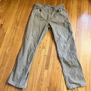 Duluth Trading Pants Mens 36 X34 Flex Fire Hose Relaxed Fit Chino Beige Tan